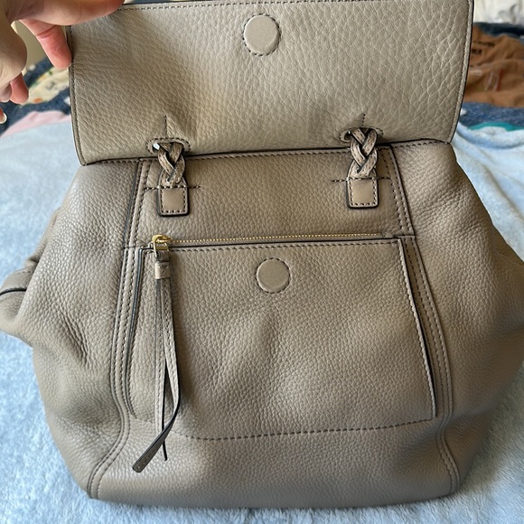 Tory Burch Half-Moon Satchel - French Grey + dust bag - Picture 8 of 16